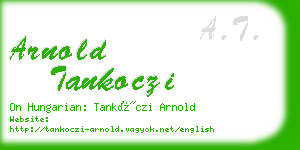 arnold tankoczi business card